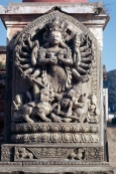 Durga Mahisasuramardini, Bhaktapur square entrance